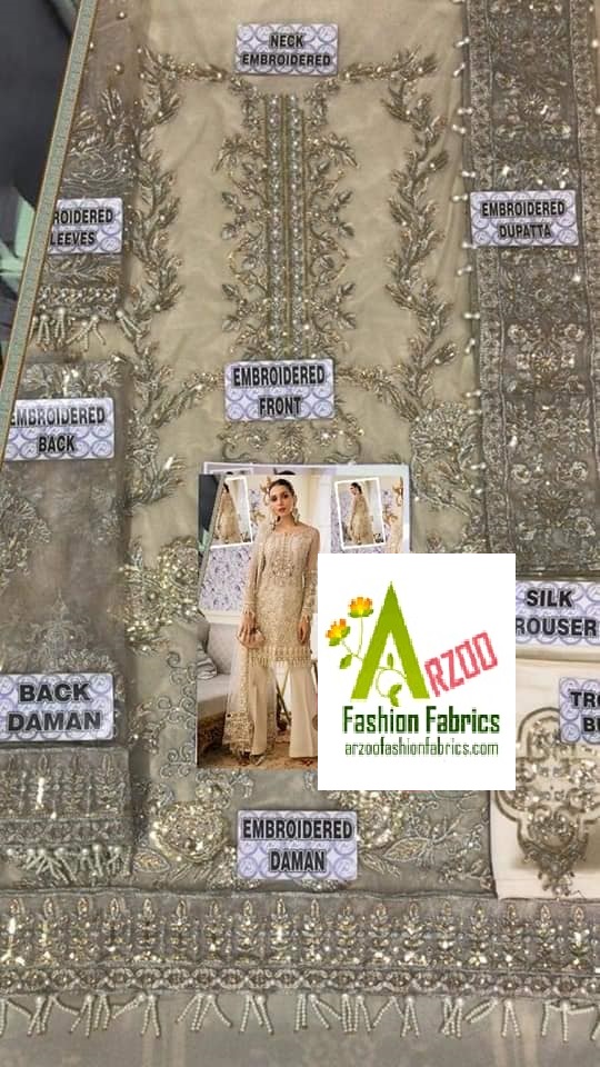 Gulal Luxury Net Embroidered 2020 with Net Emb Dupatta (3Pc) Superior Quality