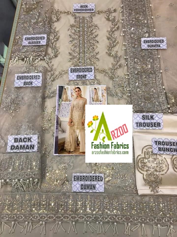 Gulal Luxury Net Embroidered 2020 with Net Emb Dupatta (3Pc) Superior Quality