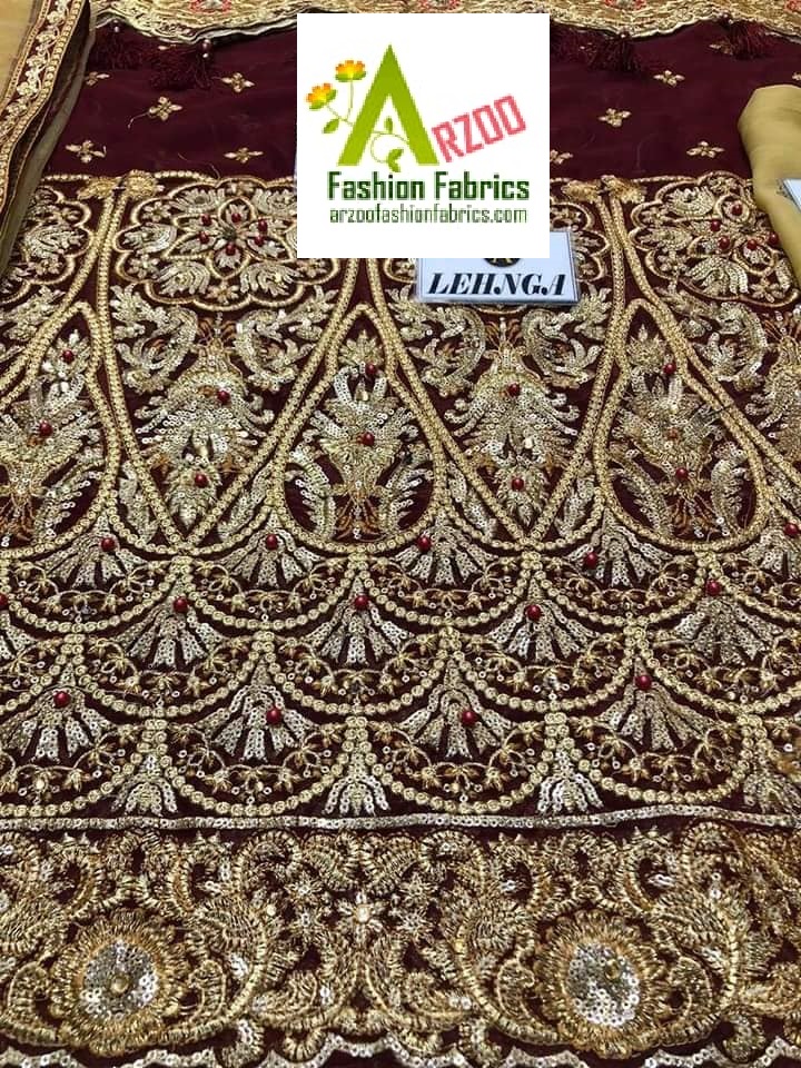 Neelum Munir Bridal Chiffon Embroidered 2019 with Net Emb Dupatta, Chiffon Emb Sharara
