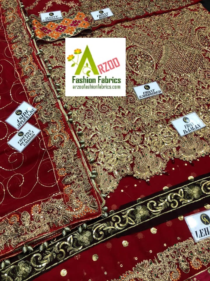 Aisha Imran Bridal Chiffon Embroidered 2021 with Chiffon Emb Dupatta, Chiffon Emb Lehnga