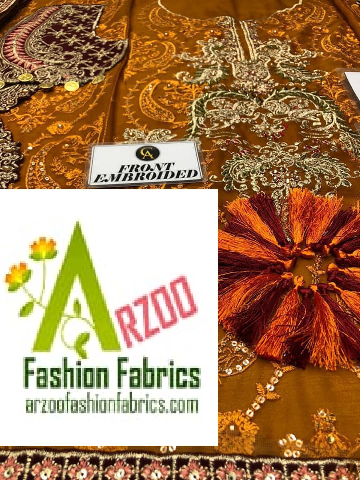 Maria.b Wedding Chiffon, Velvet n Silk Embroidered 2021 with Net Emb Dupatta, Silk Trouser