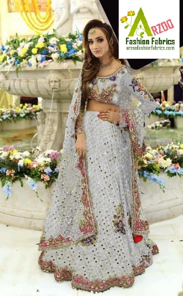 Kashee's Bridal Net Mirror Embroidered 2021 with Net Emb Dupatta