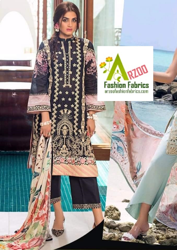 Zainab Chottani Luxury Lawn Schiflie Embroidered 2020 with Chiffon Dupatta (3Pc)