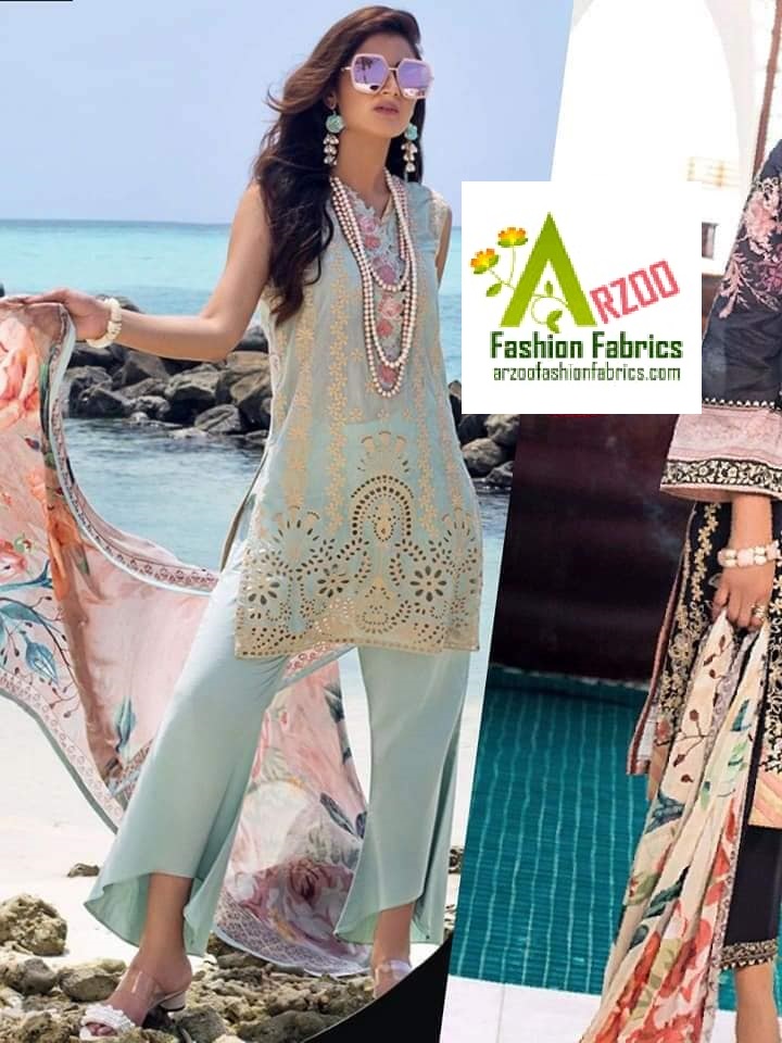 Zainab Chottani Luxury Lawn Schiflie Embroidered 2020 with Chiffon Dupatta (3Pc)