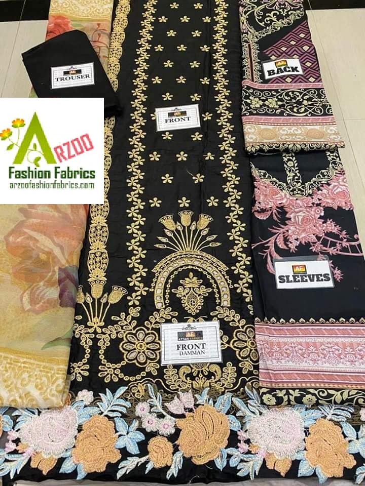 Zainab Chottani Luxury Lawn Schiflie Embroidered 2020 with Chiffon Dupatta (3Pc)